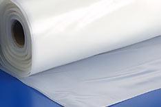 12' X 100' Fire-Retardant Laminated Reinforced Poly Scrim - White (Nominal 6 Mil) - Action